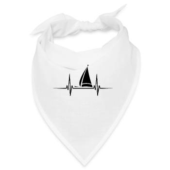 Segelboot Heartbeat Segelboot - Bandana - Weiß - Vorne