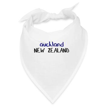 Auckland - New Zealand - Kiwi Aotearoa Neuseeland - Bandana - Weiß - Vorne