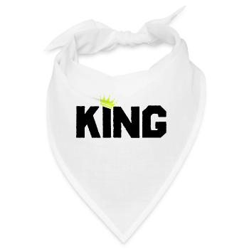 king - Bandana - Weiß - Vorne