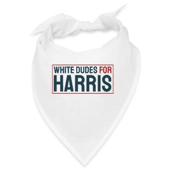 White-Dudes-For-Harris - Bandana - Weiß - Vorne
