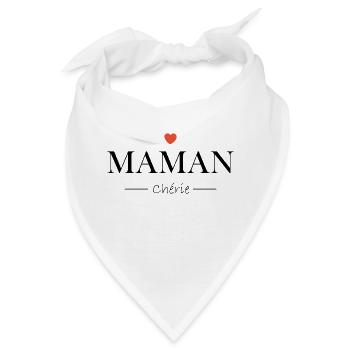 Geliebte Mutter - Bandana - Weiß - Vorne
