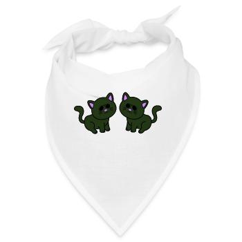 cool cats - Bandana - Weiß - Vorne