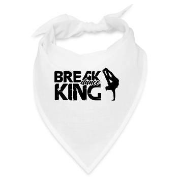 break dance king - Bandana - Weiß - Vorne