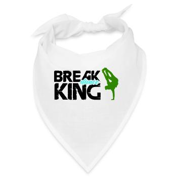 break dance king - Bandana - Weiß - Vorne