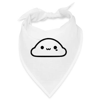 Niedliche Wolke - Bandana - Weiß - Vorne