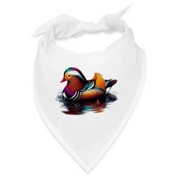 Mandarinente - Bandana - Weiß - Vorne
