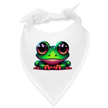 Frosch - Bandana - Weiß - Vorne