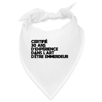 30 Jahre - Bandana - Weiß - Vorne