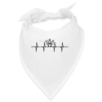 Sauna Wellness Spa - Bandana - Weiß - Vorne
