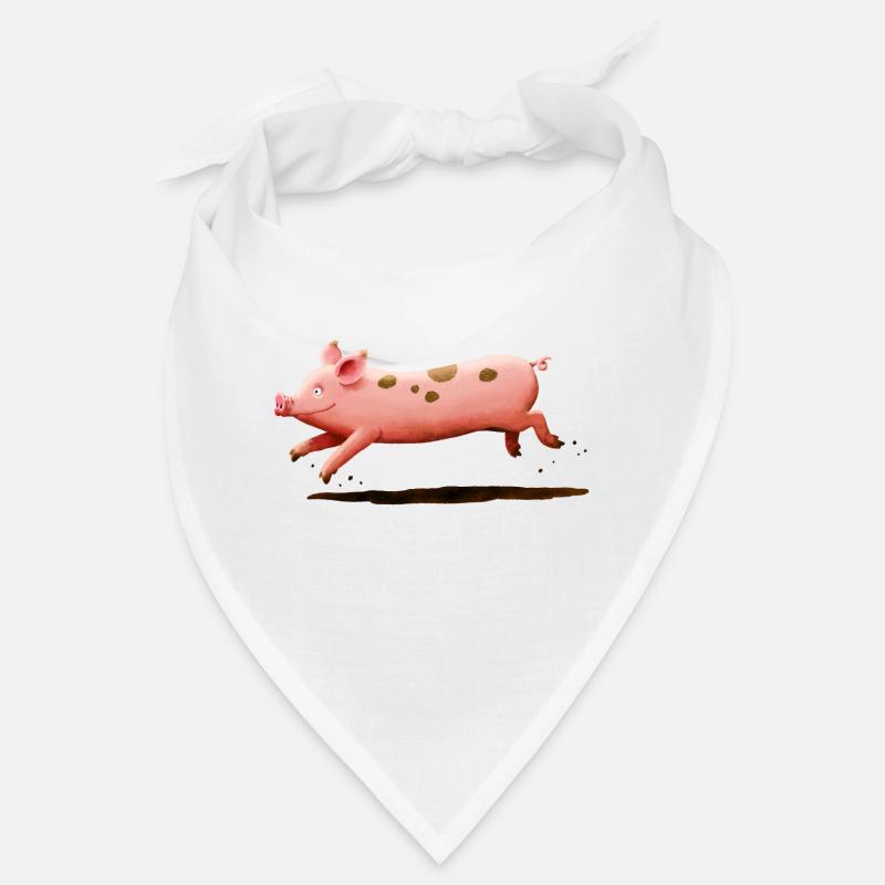 Running pig Bandana