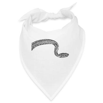 Schlange Schlangen - Bandana - Weiß - Vorne