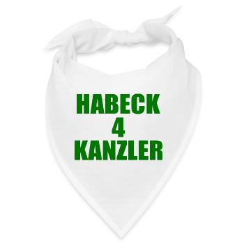 habeck 4 kanzler - Bandana - Weiß - Vorne