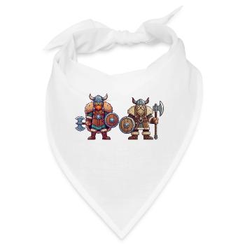 Wikinger Comic - Bandana - Weiß - Vorne