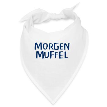 Morgenmuffel - Bandana - Weiß - Vorne