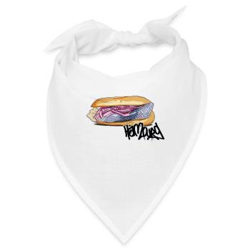 Fischbrötchen // Illustration - Bandana - Weiß - Vorne