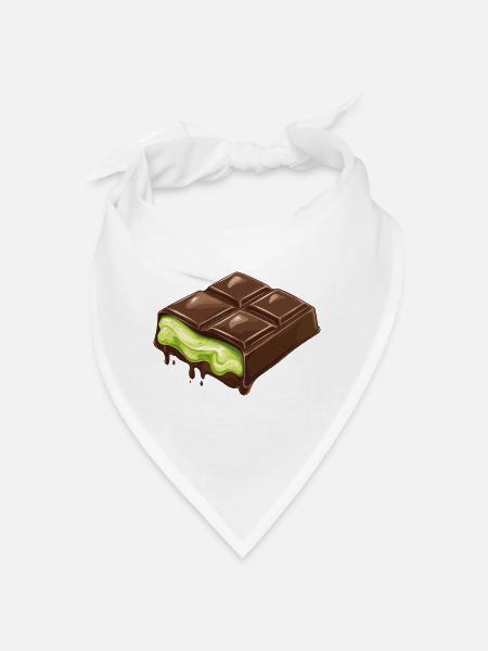 Dubaï Chocolat Pistaches Pistache Crème Chocolat - Bandana - blanc - Devant