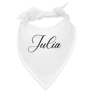 julia name - Bandana - Weiß - Vorne
