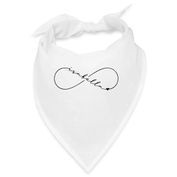 Isabella Name Infinitysymbol - Bandana - Weiß - Vorne