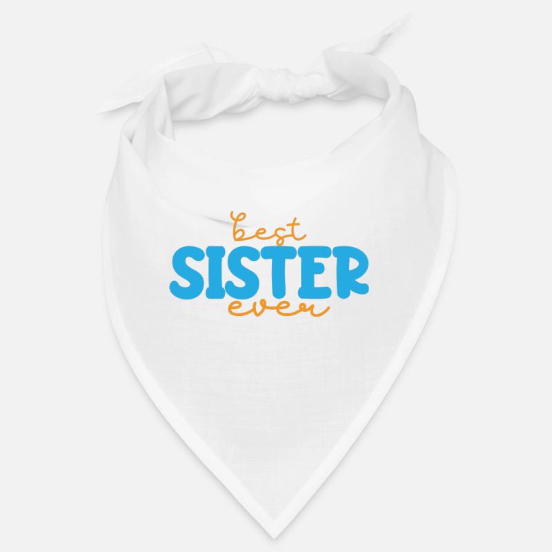 Beste Schwester - Bandana - Weiß