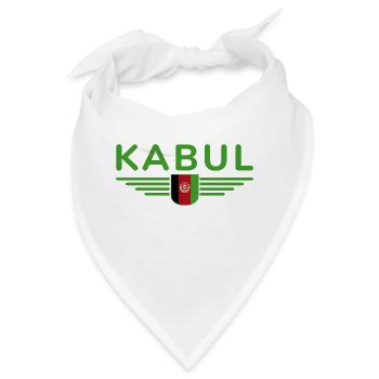 Kabul Design – Herz Afghanistans - Bandana - Weiß - Vorne