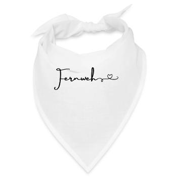 Fernweh... - Bandana - Weiß - Vorne