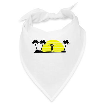 surfing - Bandana - Weiß - Vorne