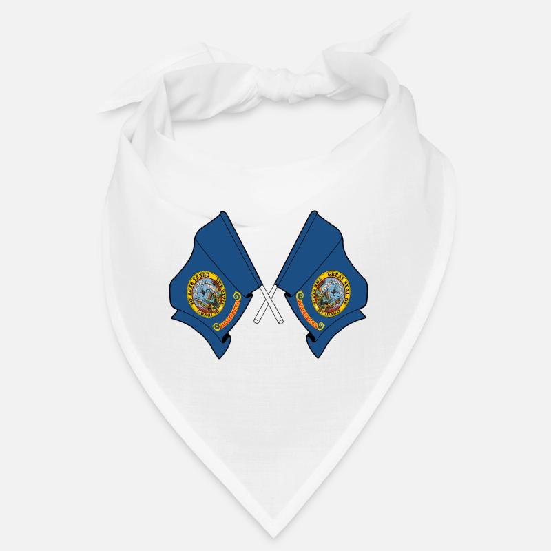 Two flags crossed Indaho Bandana