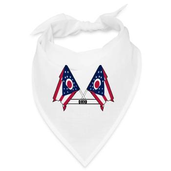 wee flags text OHIO - Bandana - Weiß - Vorne