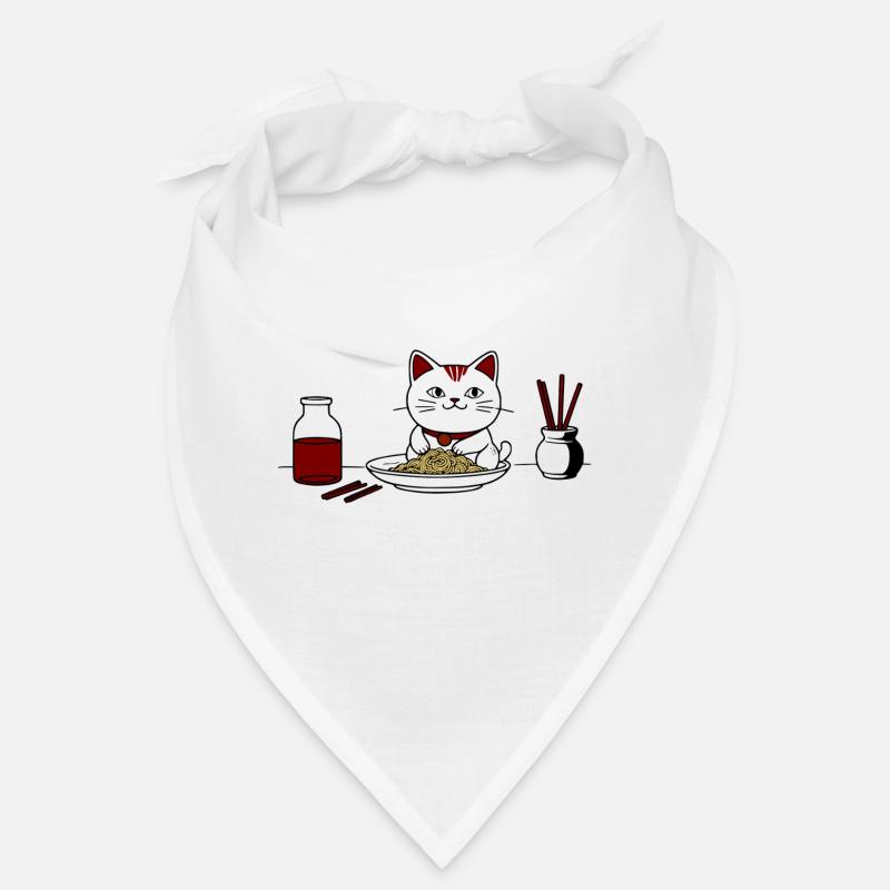 Chat et ramen Bandana