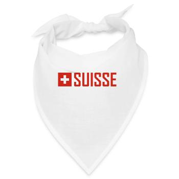 Schweiz - Flagge - Schwiiz - Suisse - Switzerland - Bandana - Weiß - Vorne