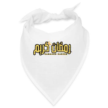 Ramadan Kareem auf Arabisch geschrieben - Bandana - Weiß - Vorne