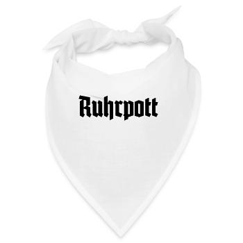 Ruhrpott - Pott - Bergbau - Kumpel - Ruhr - Shirt - Bandana - Weiß - Vorne