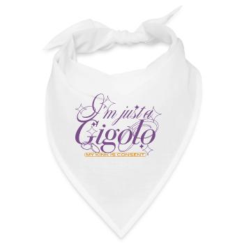 Just a Gigolo – With Consent - Bandana - Weiß - Vorne
