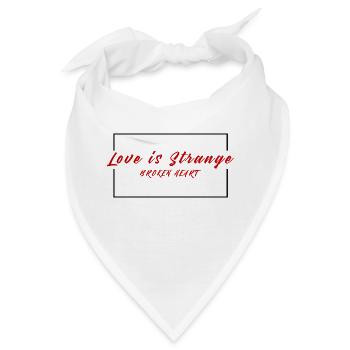 Love is Strange - Bandana - Weiß - Vorne