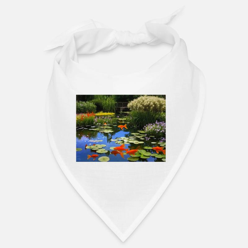 Poissons koï dans des eaux tranquilles Bandana