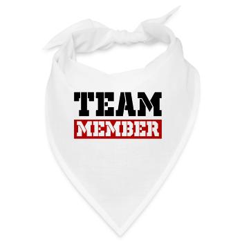 Team Mitglied - Bandana - Weiß - Vorne