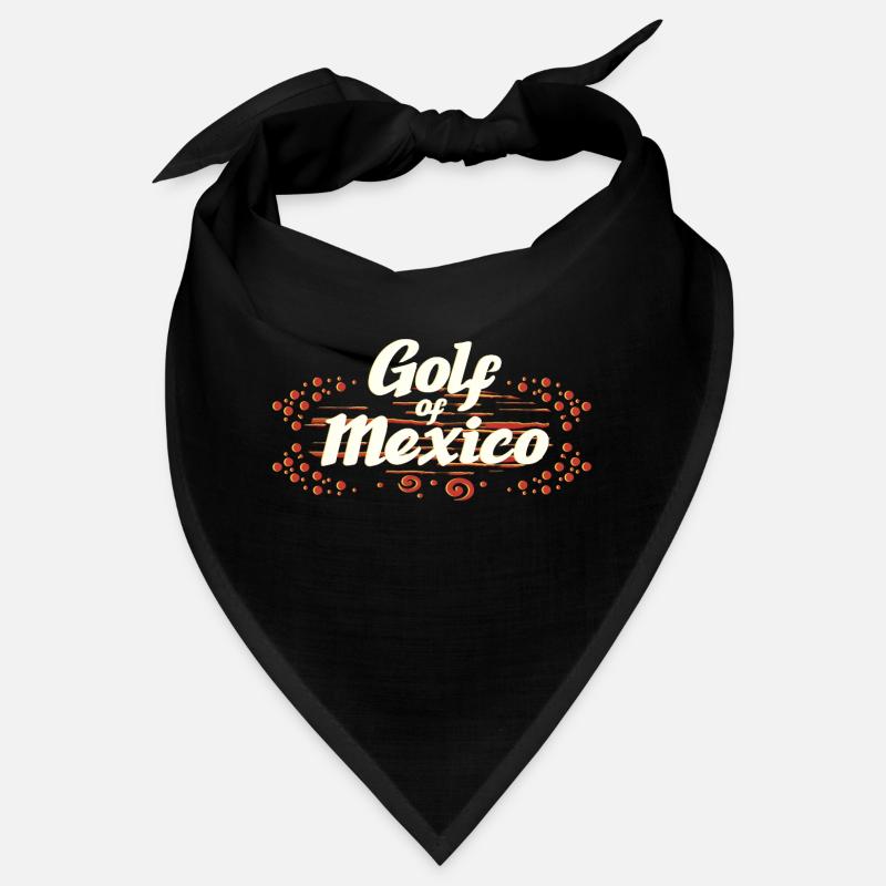 Golf Von Mexiko Typografie Bandana