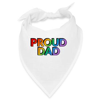 Stolzer Vater LGBTQ Pride Vater - Bandana - Weiß - Vorne