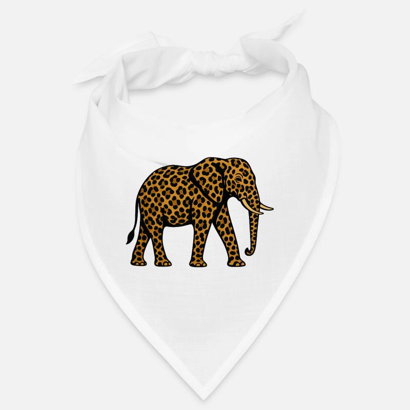 Motif léopard éléphant Bandana