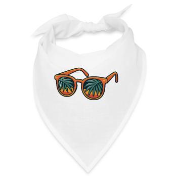 Sonnenbrille - Bandana - Weiß - Vorne
