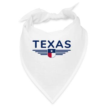 Texas Fan T-Shirt – Lone Star Style - Bandana - Weiß - Vorne
