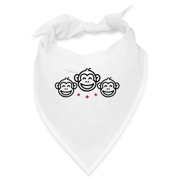 Affen Gruppe - Bandana - Weiß - Vorne