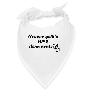 arzt doktor krankenhaus stetoskop - Bandana - Weiß - Vorne