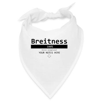 Breitness 100 - Bandana - Weiß - Vorne