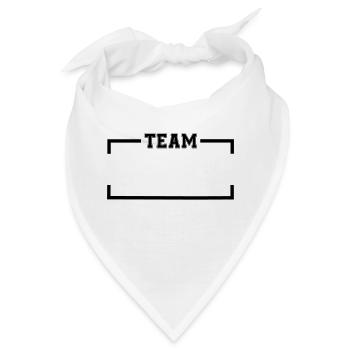 team - Bandana - Weiß - Vorne