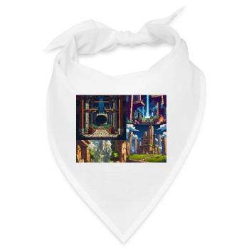 Nur noch eine Ebene - Bandana - Weiß - Vorne
