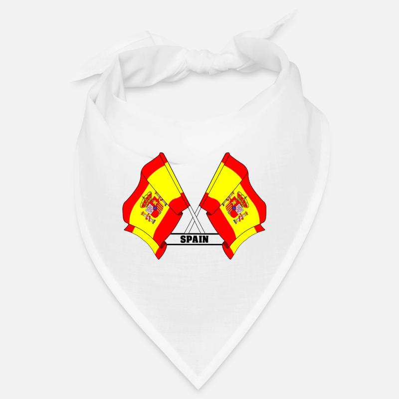 Croisement des drapeaux espagnols avec l’ESPAGNE Bandana