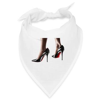 Elegante High Heels mit glänzendem Finish - Bandana - Weiß - Vorne