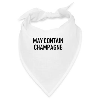 May contain Sparkling Wine - Alkohol - Sekt - Bandana - Weiß - Vorne