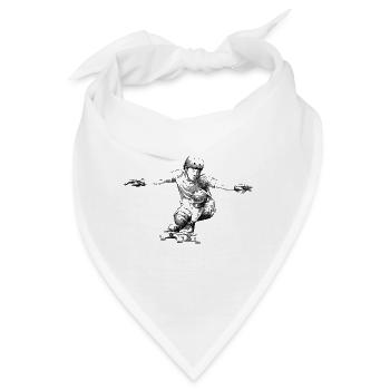 Skateboarding - Bandana - Weiß - Vorne